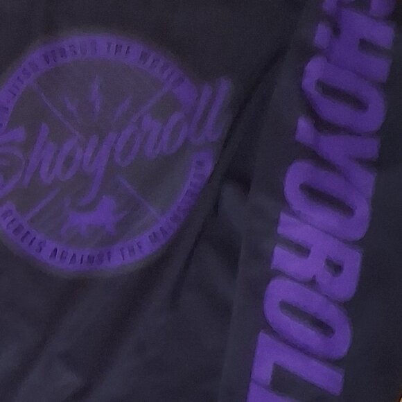 Shoyoroll Long Sleeve Rash Guard – Black / Purple Logos – Size Large – BJJ Grapp - Picture 2 of 2